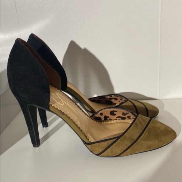 Jessica Simpson Seville D’Orsay Suede Pumps In Bronze - Picture 8 of 14